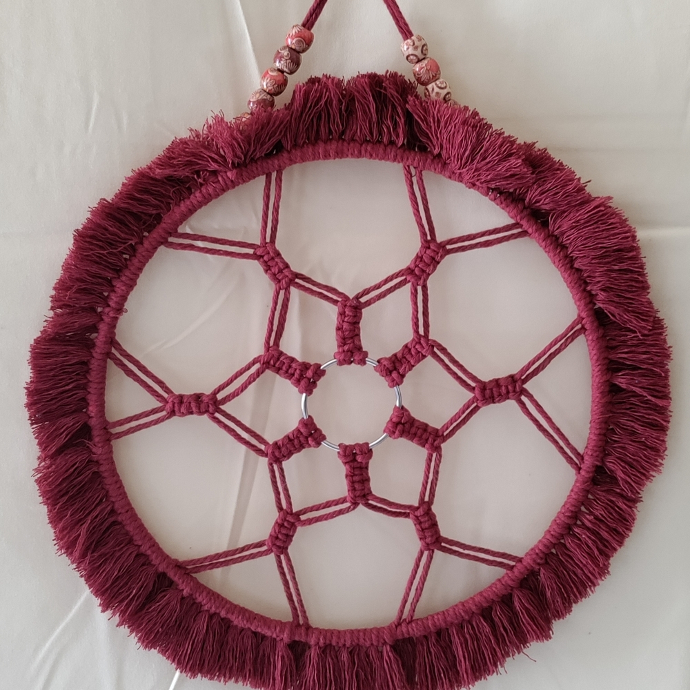 Handmade macrame mandala